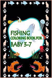 Fishing Coloring Book For Baby 3-7