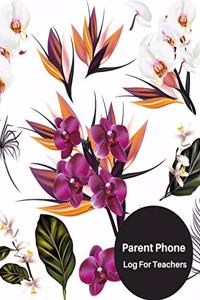 Parent Phone Log For Teachers