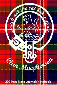 Clan MacPherson 200 Page Lined Journal/Notebook