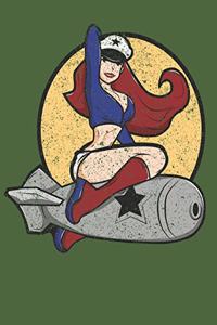 Death from Above Bomber Pinup WWII Military Journal