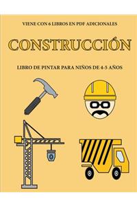 Libro de pintar para niños de 4-5 años (Construcción)