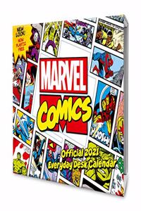 Marvel Comics 2021 Desk Block Calendar - Official Desk Block Format Calendar