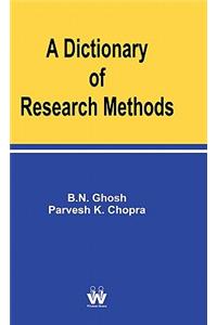 A Dictionary of Research Methods