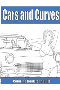 Cars and Curves: Adult Coloring Book