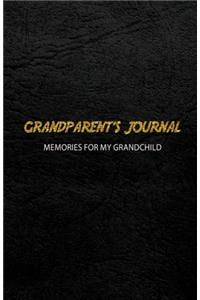 Grandparent's Journal Memories for My Grandchild