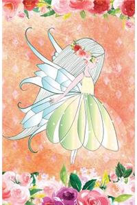 Journal Notebook Pretty Fairy In Flowers