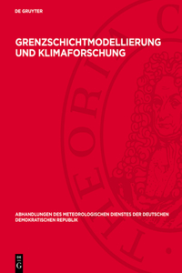 Grenzschichtmodellierung Und Klimaforschung
