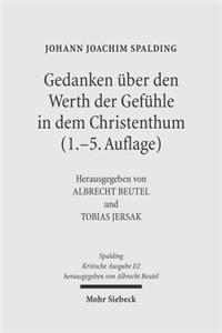 Johann Joachim Spalding -- Kritische Ausgabe