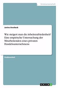 Wie steigert man die Arbeitszufriedenheit? Eine empirische Untersuchung der Mitarbeitenden eines privaten Handelsunternehmens