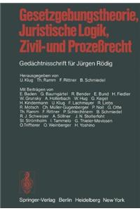 Gesetzgebungstheorie, Juristische Logik, Zivil- Und Prozessrecht