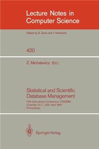 Statistical and Scientific Database Management