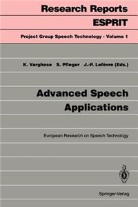 Advanced Speech Applications