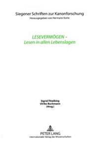 Lesevermoegen - Lesen in Allen Lebenslagen