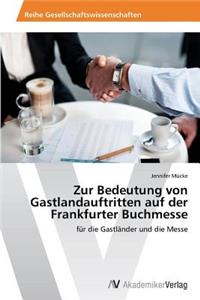 Zur Bedeutung von Gastlandauftritten auf der Frankfurter Buchmesse