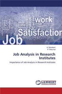 Job Analysis in Research Institutes
