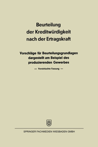 Beurteilung der Kreditwürdigkeit nach der Ertragskraft