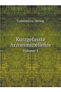 Kurzgefasste Arzneimittellehre Volume 1