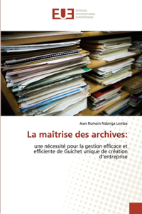 maîtrise des archives