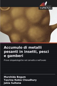 Accumulo di metalli pesanti in insetti, pesci e gamberi