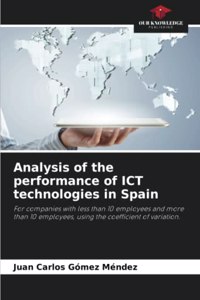 Analysis of the performance of ICT technologies in Spain