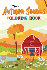 Autumn Scenes Coloring Book