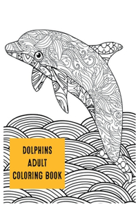 Dolphins Adult Coloring Book