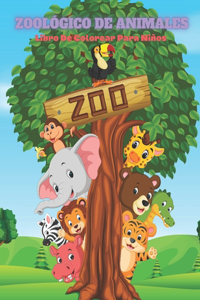 ZOOLÓGICO DE ANIMALES - Libro De Colorear Para Niños