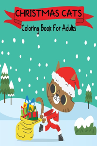 Christmas Cats Coloring Book For Adults