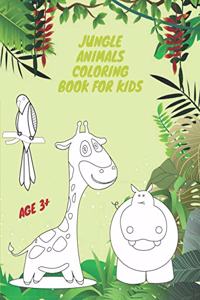 Jungle Animals Coloring Book For Kids