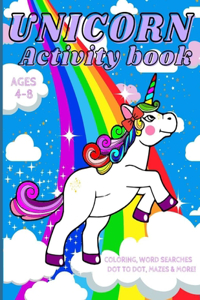 Unicorn Activity Book for Kids Ages 4-8