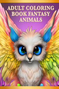Adult Coloring Book Fantasy Animals