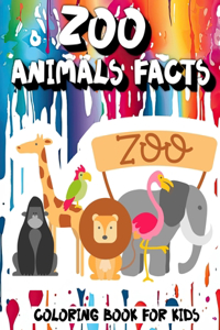 Zoo Animals Facts Coloring Book for Kids