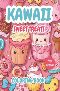 Kawaii Sweet Treats Coloring Book