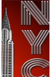 NYC Crystler Red Creative Drawing Journal