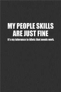 My People Skills Are Just Fine