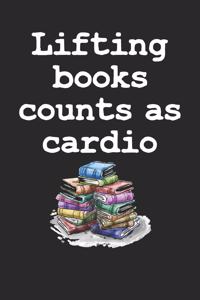 Lifting books counts as cardio