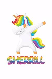 Sherrill: Sherrill 6x9 Journal Notebook Dabbing Unicorn Rainbow