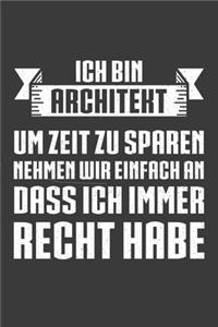 Ich bin Architekt um Zeit zu sparen nehmen wir einfach an dass ich immer Recht habe