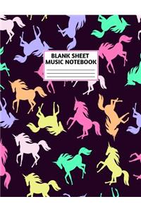 Blank Sheet Music Notebook