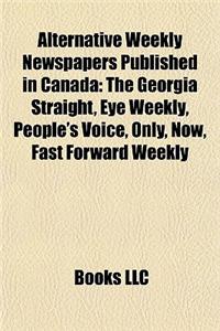 Alternative Weekly Newspapers Published in Canada