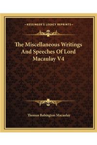 The Miscellaneous Writings And Speeches Of Lord Macaulay V4