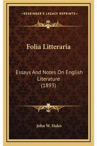 Folia Litteraria