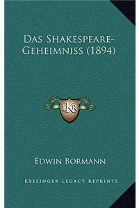 Das Shakespeare-Geheimniss (1894)