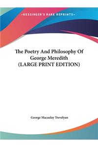 The Poetry and Philosophy of George Meredith