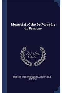 Memorial of the De Forsyths de Fronsac