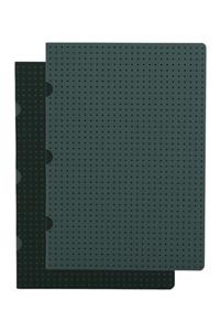 Black on Grey / Grey on Black (set of two) A5 Lined Notebooks
