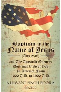 Baptism in the Name of Jesus (Acts 2