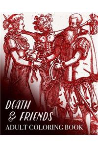 Death and Friends Adult Coloring Book