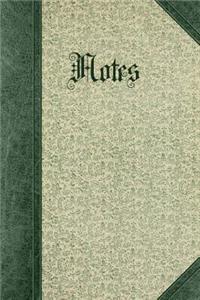 Vintage Floral Pattern Design Notes Journal