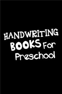 Handwriting Books For Preschool